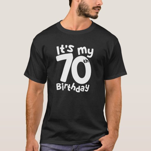 70歳の誕生日70歳のバレおもしろいット Tシャツ (正面)