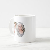 70歳の誕生日 カスタム2枚の写真入りマグカップ コーヒーマグカップ (正面左)