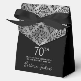 70歳の誕生日 シルバーダマスク お礼 フェイバーボックス