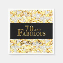 70歳の誕生日 スタンダードカクテルナプキン