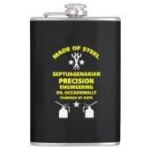 70歳の誕生日 フラスク (正面)