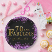 70歳の誕生日  ペーパープレート (パーティー)
