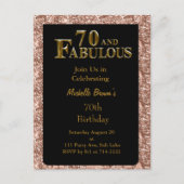 70歳の誕生日 ポストカード (正面)