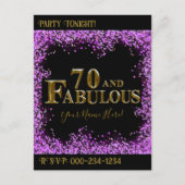 70歳の誕生日 ポストカード (正面)