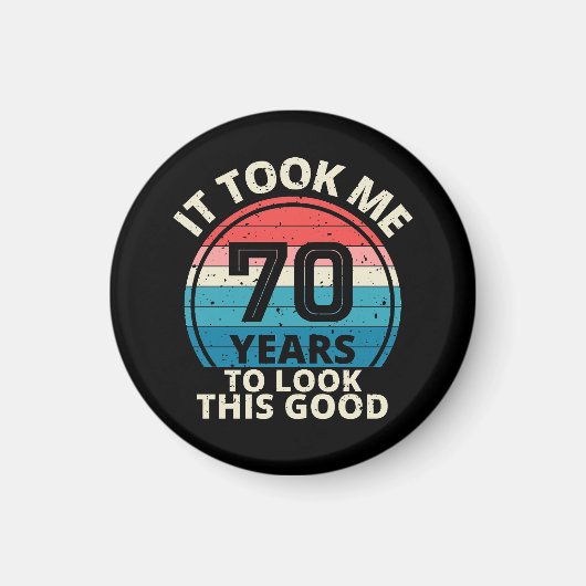 70歳の誕生日 マグネット (正面)