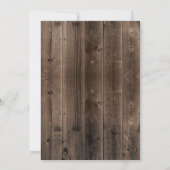 70歳の誕生日 ラスティックなひまわりとワイン 招待状 (裏面)