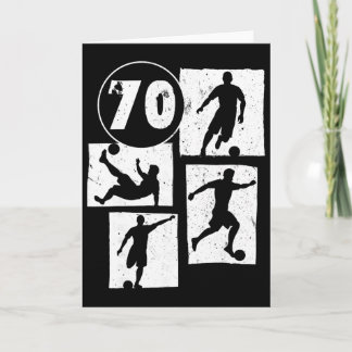 70歳の誕生日 男性 女性 サッカー選手 フットボール70年 カード