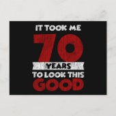 70歳の誕生日 私を美しく見せて 70歳の誕生日 ポストカード (正面)