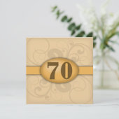 70歳の誕生日 / 記念日パーティー 招待状 (スタンド正面)