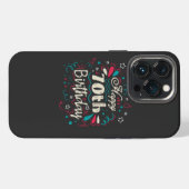 70歳の誕生日 iPhoneケース (裏面横)