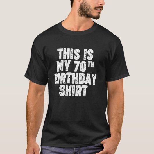 70歳の誕生日Tシャツ Tシャツ (正面)