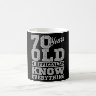 70歳の70歳の誕生日贈与パパが全てを知る コーヒーマグカップ
