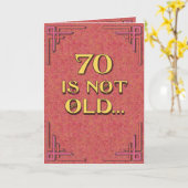 70歳はまだまだ老けてなんかない カード (黄色い花)