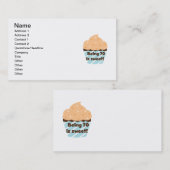 70歳は甘い誕生日Tシャツとプレゼント 名刺 (正面/裏面)