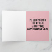 70歳まで愛してるよ バレンタインデーのカード カード (内部)