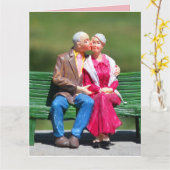 70歳まで愛してるよ バレンタインデーのカード カード (黄色い花)