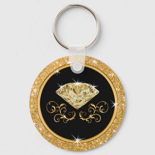 70歳エレガントの誕生日パーティーお祝いパーソナライズされた キーホルダー (裏面)