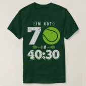 70歳テニス70誕生日 Tシャツ (デザイン正面)