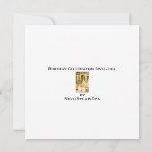 70歳パーソナライズされた誕生日パーティーの招待 招待状 (裏面)