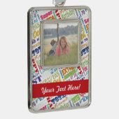 70歳ユニークの誕生日パーティギフトパーソナライズされたズ シルバープレートフレームオーナメント (右)