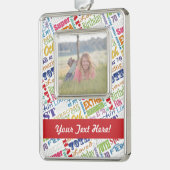 70歳ユニークの誕生日パーティギフトパーソナライズされたズ シルバープレートフレームオーナメント (左)