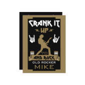 70歳ロッカーズ誕生日 カード (正面/裏面インサイチュ)