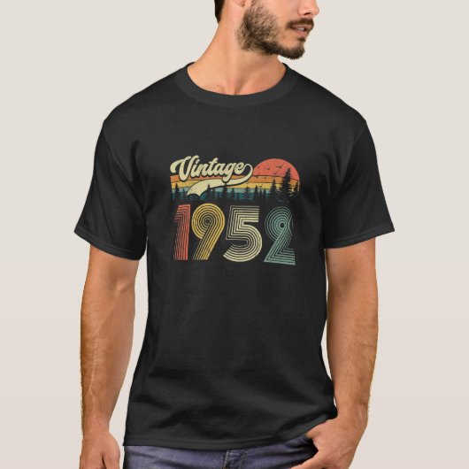70歳ヴィンテージ1952年限定版70Th Bir Tシャツ (正面)