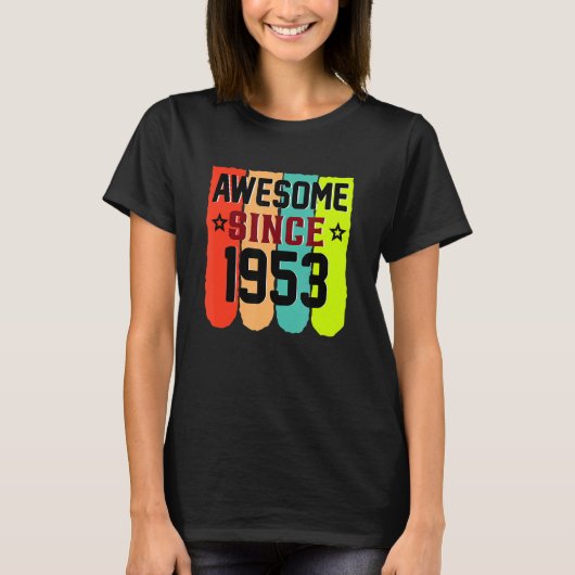 70歳ヴィンテージ1953 70誕生日 Tシャツ (正面)