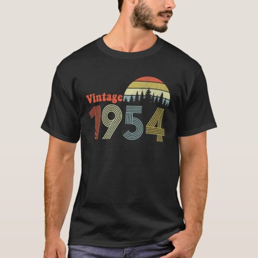 70歳ヴィンテージ1954年限定版70th tシャツ (正面)