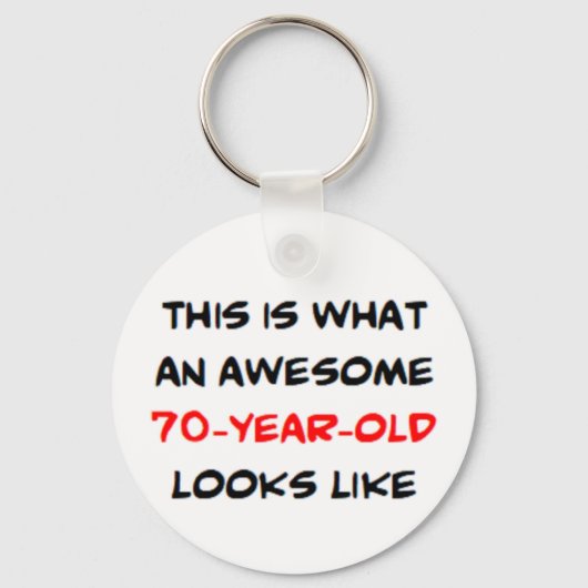 70歳素晴らし、 キーホルダー (正面)