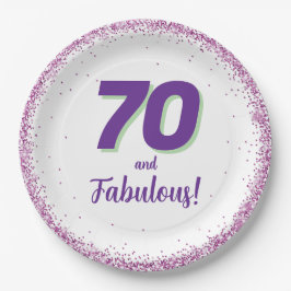 70歳誕生日パーティー ペーパープレート