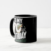 70歳魚釣り漁師アングラー70th マグカップ (正面左)