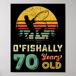 70歳70おじいちゃん魚70誕生日Fi ポスター