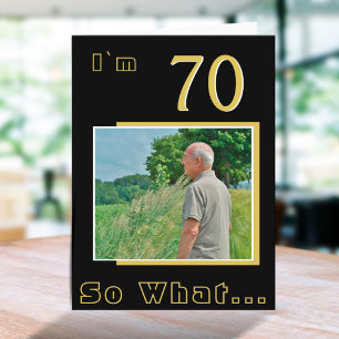70歳 だから何? 面白い名言 70歳の誕生日 写真 カード