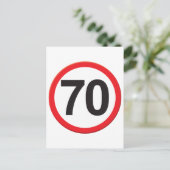 70歳 ポストカード (スタンド正面)