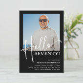 70歳！ミニマル第70回誕生日パーティー 招待状 (スタンド正面)