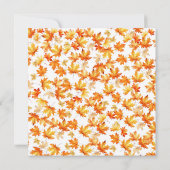 70歳 秋の誕生日招待状 招待状 (裏面)