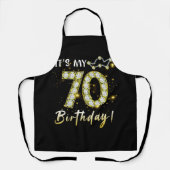 70歳It_s私の誕生日70th誕生日ディアモン エプロン (正面)