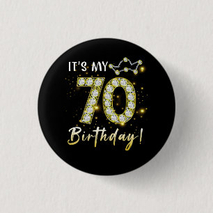 70歳It_s私の誕生日70th誕生日ディアモン 缶バッジ