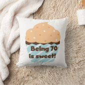 70甘い誕生日のTシャツおよびギフトですであることは クッション (ブランケット)