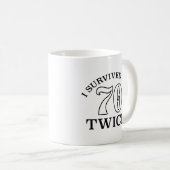 70生き延び代を2回 コーヒーマグカップ (正面右)