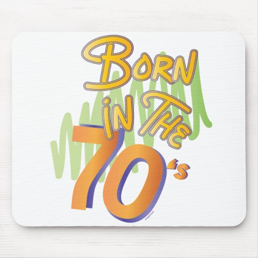 70生まれ代のカッコいい楽しみ マウスパッド (正面)