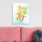 70生まれ年代のおもしろいカッコいいOld Age Art Canvas Print キャンバスプリント (インサイチュ (リビング))