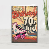 70生まれsヴィンテージ10年誕生日カード カード (正面)