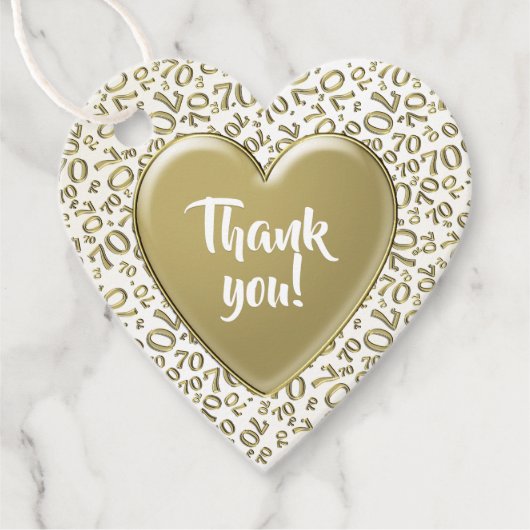 70番手パタークールン金ゴールドとホワイト フェイバータグ (正面)