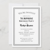 70番目のバースデーパーティ招待状 (裏面)