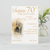 70番目のバースデーパーティ招待状 招待状 (スタンド正面)