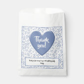 70番目の乱数パターンブルー/ホワイト フェイバーバッグ (正面)