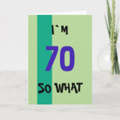 70番目の誕生日おもしろい カード (正面)