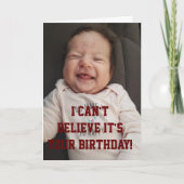 **70番目の誕生日がMEスマイル**誕生日カード カード (正面)